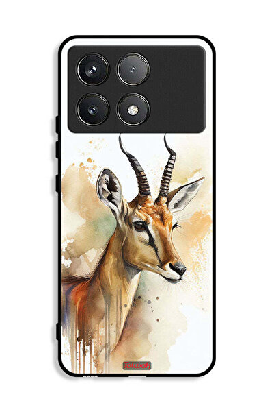 Tolwak غطاء حماية Xiaomi Redmi K70E 5G بطبعة غزال تجريدي