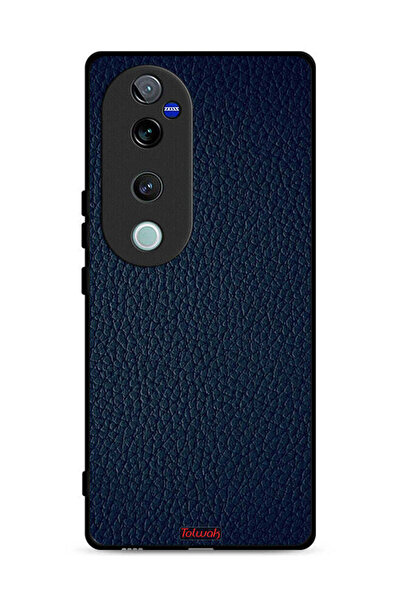 Tolwak غطاء حماية جلدي بنمط هندسي لهاتف Vivo S19 Pro 5G