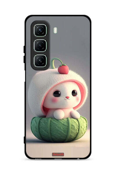 Tolwak غطاء حماية لهاتف Infinix Hot 50 5G بتصميم أرنب صغير لطيف