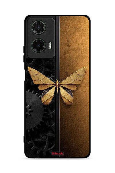 Tolwak غطاء حماية لهاتف موتورولا موتو جي 35 5G بتصميم فراشة فولاذية