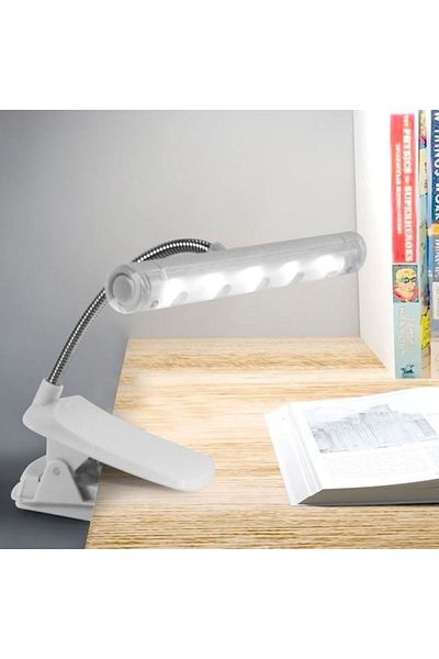 OEM Reading Lamp LED White with Clip White 15 cm