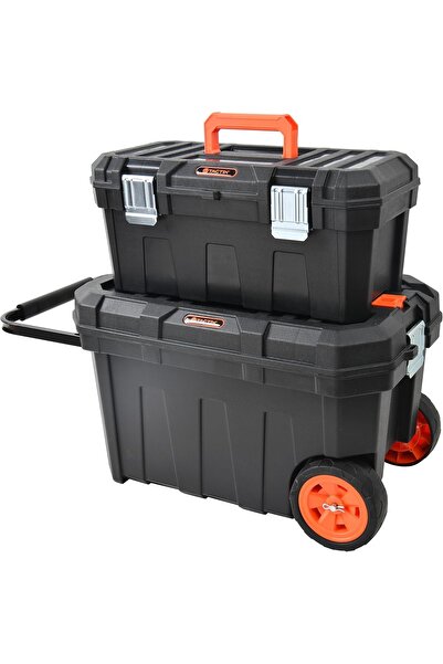 rexa صندوق أدوات تاكتيكس TTX-320310 2 في 1 متحرك - حقيبة تخزين متينة 61 × 37 × 37 سم