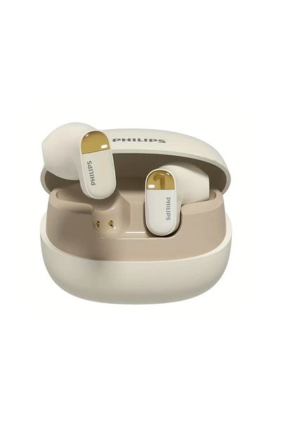 Philips 2169 Wireless Headphones, AI Noise Reduction, 360° Spatial Audio, Condenser Microphone