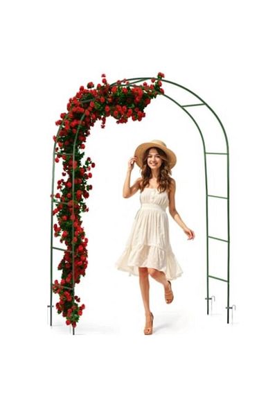 Glow Goods Metal Frame Arch for Climbing Plants, Roses, Ivy, Weather-resistant Garden Decoration Support, 140x3