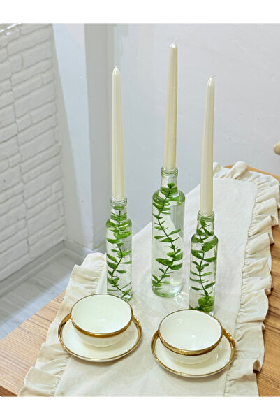 Milea Home Dekor Angelina Serisi Sofra Mutfak Parti Yeni Nesil Modern Masa Sunumluk 3 Adet