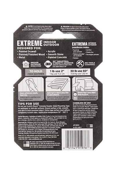 rexa Extreme Double-Sided Mounting Tape Red