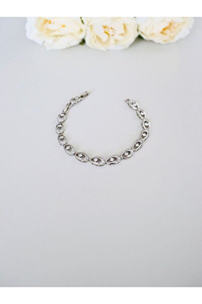 EYD Damla Desenli Bileklik VİP Zirkon Taşlı Bileklik