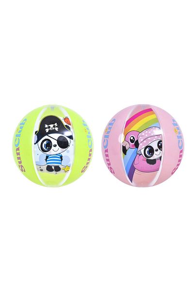 rexa Inflatable Water Toys Panda Beach Ball 40cm Inflatable Plastic Beach Summer Toys for Kids