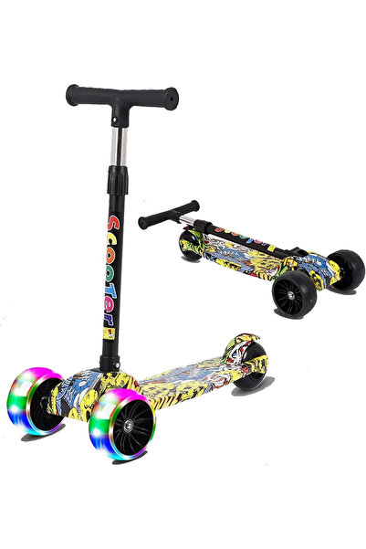 rexa سكوتر ركل بثلاث عجلات قابل للتعديل للأطفال - ركوب آمن وممتع في الهواء ال...