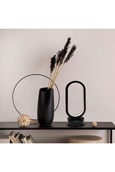 OEM LED Lamp Black with USB & 3 Shades 12 x 10 x 28 cm