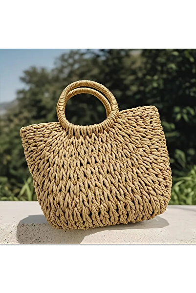Tudivanyu Aksesuar Straw Woven Vintage Bag Accessory