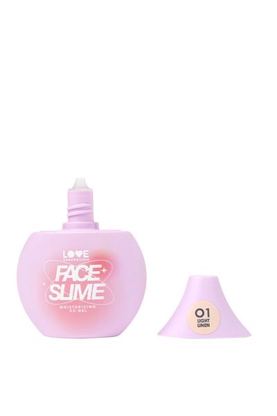 Love Generation Moisturizing Cc Gel Face Slime 01 Light Linen - Hydrating Cc Gel