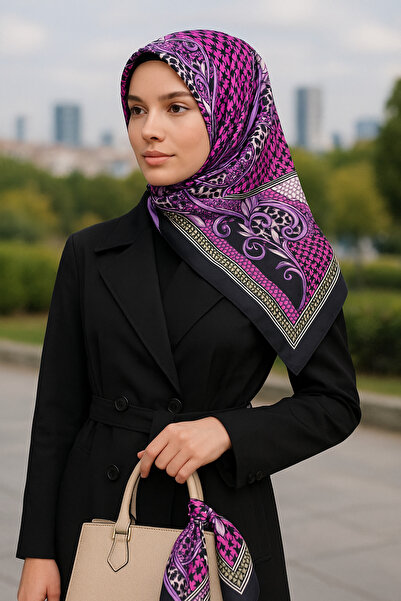 VİZYON وشاح تيفيل حريري 100%