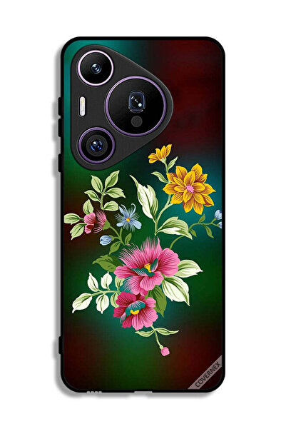 Covernex غطاء حماية لهاتف هواوي بيورا 70 برو - زهور عالية الدقة