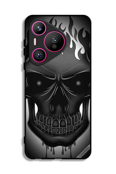 Covernex غطاء حماية لهاتف هواوي بيورا 70 برسومات جمجمة