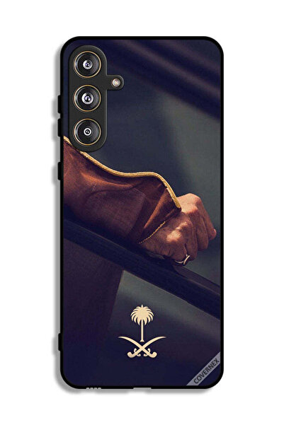 Covernex غطاء حماية لهاتف سامسونج جالاكسي M55 5G مع شعار المملكة العربية السع...