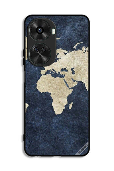 Covernex غطاء حماية لهاتف هواوي نوفا 11 إس إي بنمط خريطة على الجينز