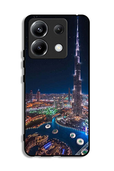 Covernex غطاء حماية لهاتف Xiaomi Poco X6 5G بمنظر ليلي لوسط المدينة