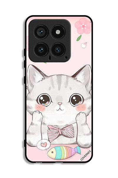 Covernex غطاء حماية لهاتف شاومي 14 بتصميم سمكة القط