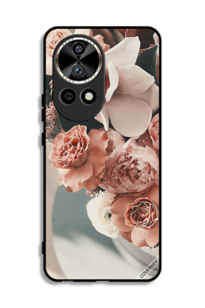 Covernex غطاء حماية لهاتف هواوي نوفا 12 ألترا 5G، باقة من أزهار الخوخ الجميلة