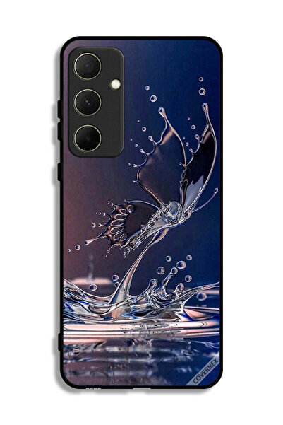 Covernex غطاء حماية لهاتف سامسونج جالاكسي A35 5G بنقشة قطرات الماء على شكل فراشة