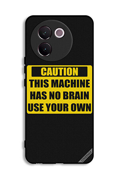 Covernex غطاء حماية لهاتف Vivo V30e 5G تحذير: هذا الجهاز لا يحتوي على دماغ اس...