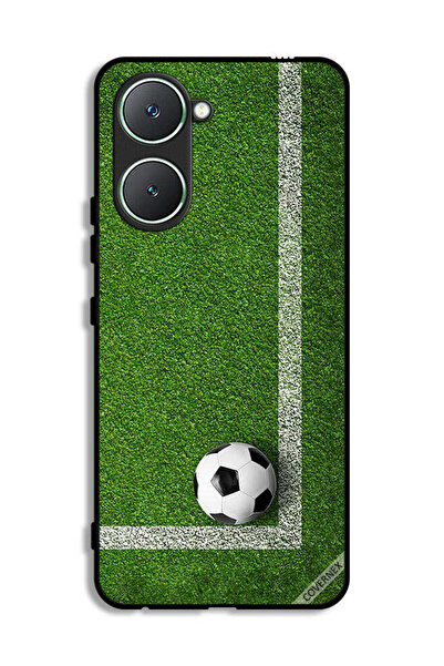 Covernex غطاء حماية لهاتف Vivo Y03 4G بتصميم كرة قدم في الزاوية