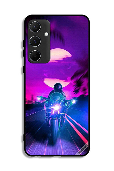 Covernex غطاء حماية لهاتف سامسونج جالاكسي A55 5G، خلفية رجل على دراجة