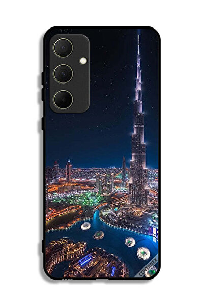 Covernex غطاء حماية لهاتف سامسونج جالاكسي A35 5G بمنظر ليلي لوسط المدينة