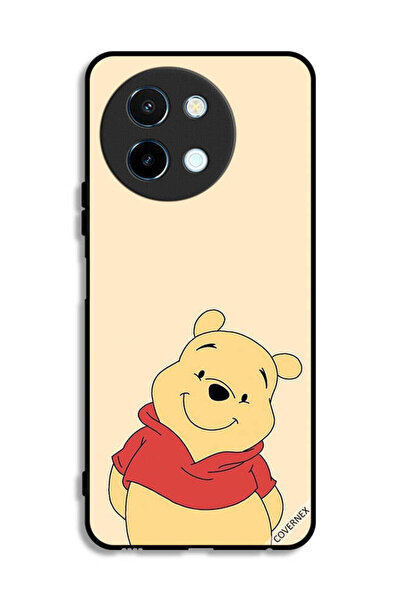 Covernex غطاء حماية لهاتف Vivo Y38 5G بتصميم الدب في وضع السعادة