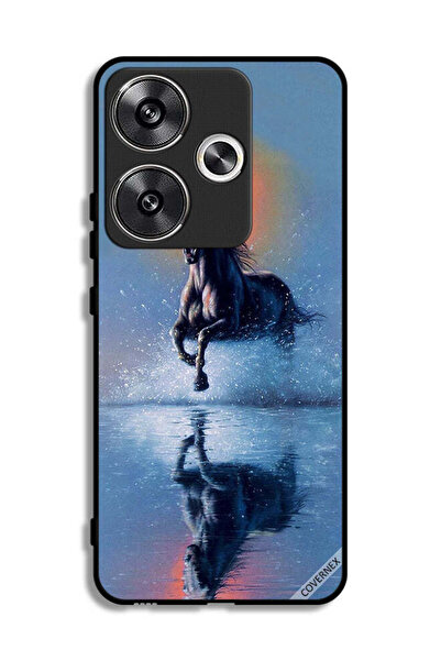 Covernex غطاء حماية شاومي بوكو F6 5G، رسم حصان يركض في الماء