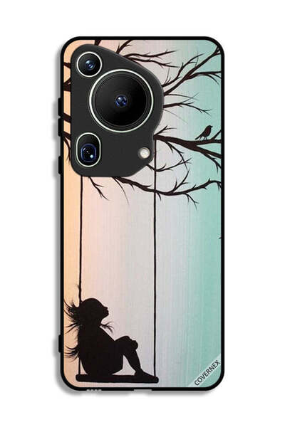 Covernex غطاء حماية فائق من هواوي بيورا 70 بتصميم فتاة صغيرة حزينة