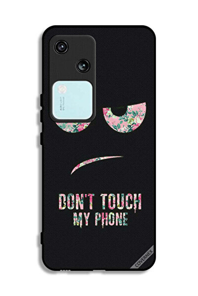 Covernex غطاء حماية لهاتف Vivo V30 5G مطبوع عليه عبارة "لا تلمس هاتفي"