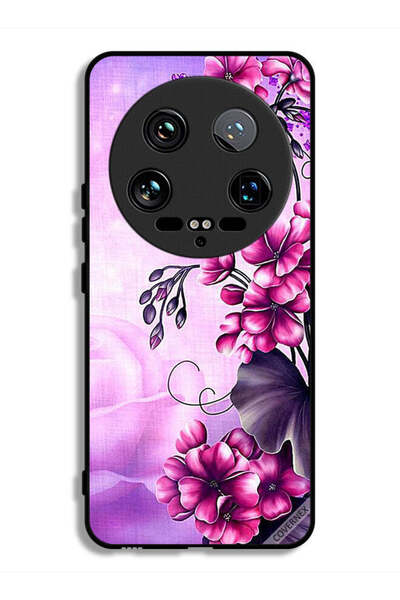 Covernex Xiaomi 14 Ultra Protective Case Cover Romantic Flowers Wallpaper