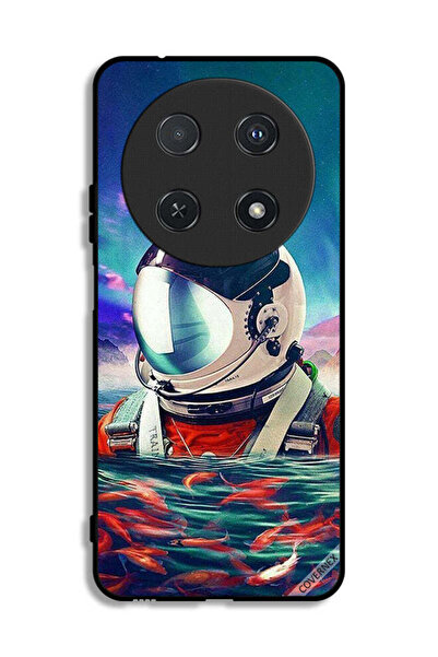 Covernex غطاء حماية لهاتف هواوي نوفا 12i بتصميم رائد فضاء في بحر الأسماك