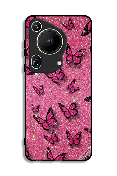 Covernex غطاء حماية فائق لهاتف هواوي بيورا 70 برسومات لامعة وفراشات