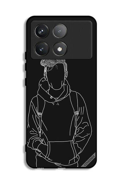 Covernex غطاء حماية لهاتف شاومي ريدمي K70 برو، رسم جاكيت بوي