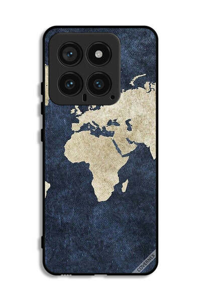 Covernex غطاء حماية لهاتف Xiaomi 14 بنمط خريطة على الجينز