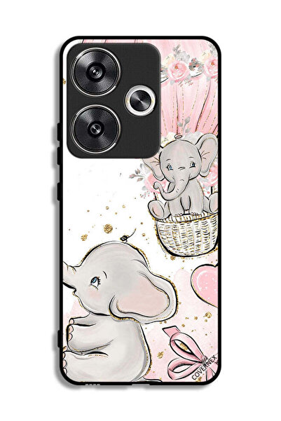 Covernex غطاء حماية لهاتف شاومي ريدمي توربو 3 5G برسومات فيلة صغيرة