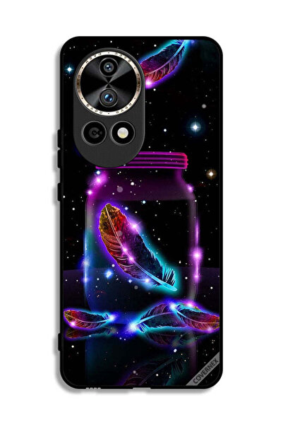 Covernex غطاء حماية لهاتف هواوي نوفا 12 برو 5G بنقشة ريش في جرة