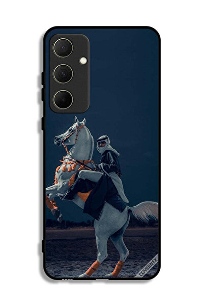 Covernex غطاء حماية لهاتف سامسونج جالاكسي A35 5G، شاب على حصان