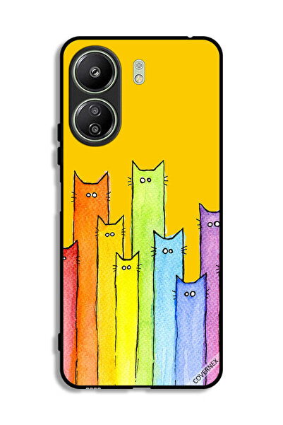 Covernex غطاء حماية لهاتف شاومي ريدمي 13C بتصميم دمية قطة