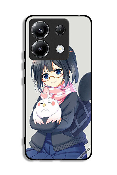 Covernex غطاء حماية لهاتف شاومي ريدمي نوت 13 برو 5G، رسم فتاة تحمل حيوانًا أل...