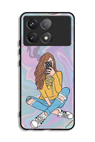 Covernex غطاء حماية شاومي بوكو F6 برو مع صورة فتاة