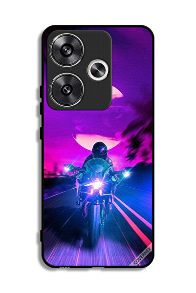 Covernex غطاء حماية لهاتف Xiaomi Redmi Turbo 3 5G بخلفية رجل على دراجة