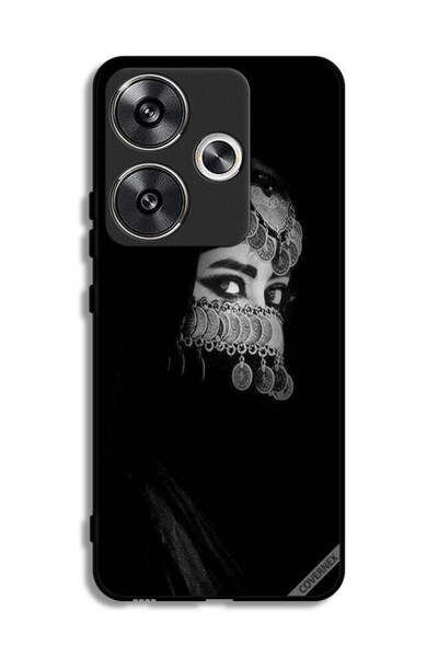 Covernex غطاء حماية لهاتف شاومي ريدمي توربو 3 5G، فتاة ذات عيون جميلة ووجه مج...