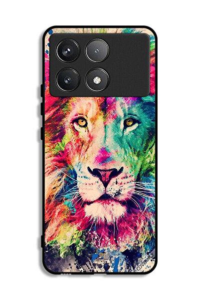 Covernex Xiaomi Poco F6 Pro Protective Case Cover Lion Paint Art