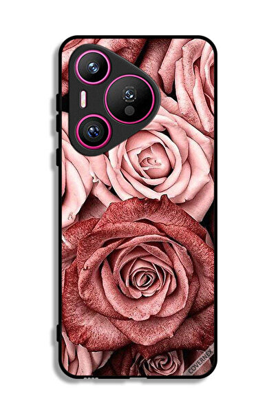 Covernex غطاء حماية لهاتف هواوي بيورا 70 - زهور الخوخ