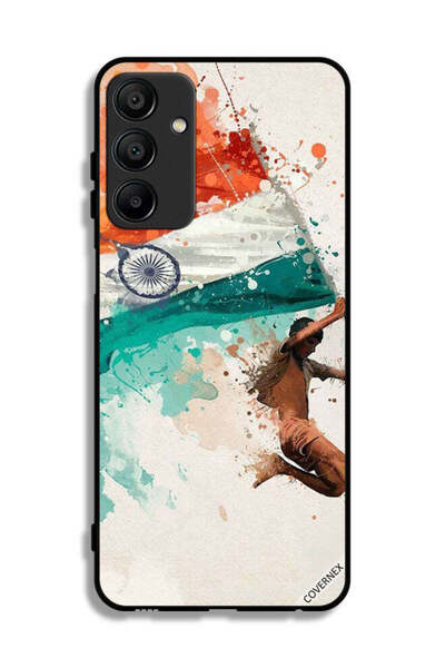 Covernex غطاء حماية لهاتف سامسونج جالاكسي A15 4G يحمل علم الهند أثناء الطيران