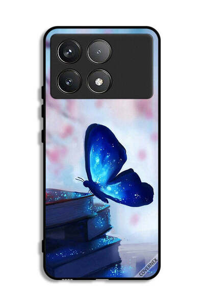 Covernex Xiaomi Poco F6 Pro Protective Case Cover Butterfly Sitting On Books